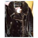 (2) Vintage Imitation Fur Coats