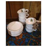 Pfaltzgraff Christmas Heritage Dishes - (7) Cups & Saucers
