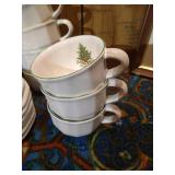 Pfaltzgraff Christmas Heritage Dishes - (7) Cups & Saucers