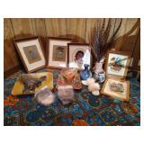 Regional Art, Pottery, Moccassins, Feather Art, Platter, Etc