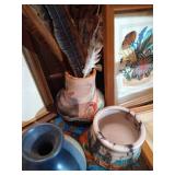 Regional Art, Pottery, Moccassins, Feather Art, Platter, Etc