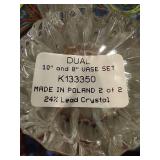 Set of Polish Lead Crystal Vases w/Box