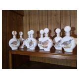 1969 Editions 1-8 Field Birds Decanters