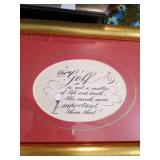 Golfing Lot w/ Homemade Bird from Golf Club