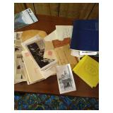 Ephemera- Travel Papers, Photos, Albums, Cards, Handmade Beadwork Frame