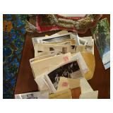 Ephemera- Travel Papers, Photos, Albums, Cards, Handmade Beadwork Frame