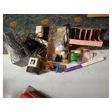 Office Lot: Bulbs, Radios, Pencil Sharpeners, Scale, Books
