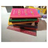 Office Lot: Bulbs, Radios, Pencil Sharpeners, Scale, Books