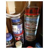 Huge Lot Nice Christmas Tins