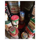 Huge Lot Nice Christmas Tins