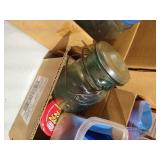 Huge Lot of Vintage Jars, Canning Jars, Rims, Etc