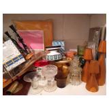 Shelf of Candles, Candle Holders, Votives, Candle Making Items