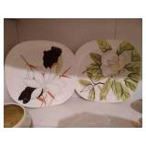 Marked Pottery Lot: Red Wing Plates, Shawnee, Haeger, Etc