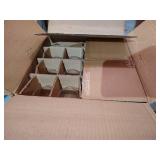 West Virginia Glass Punch Bowl Set w/ Cups & Ladle "Goldfish Bowl" Style