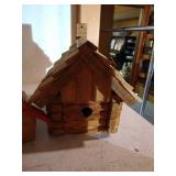 Shelf of Bird Houses & Homemade Homes
