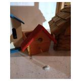 Shelf of Bird Houses & Homemade Homes