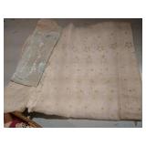 Tray of Vintage Doilies, Lace Collars, Hankies, Costume Jewelry