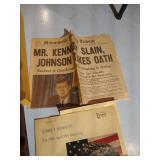 Ephemera- JFK Assassination Paper, Scrapbook, Photos & Postcards