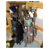 Three Sets of Golf Clubs