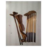 Antique Golf Clubs, Size 2-10 "George Nicole" + Two Others
