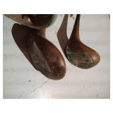 Antique Golf Clubs, Size 2-10 "George Nicole" + Two Others