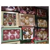 Big Lot of Christmas Ball Ornaments w/ One Box Shiny Brights