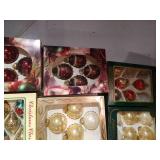 Big Lot of Christmas Ball Ornaments w/ One Box Shiny Brights