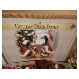 Duck Family Figurines & Vintage Christmas Decor
