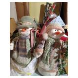 Huge Lot of Christmas w/ Pair of 24" Snowmen