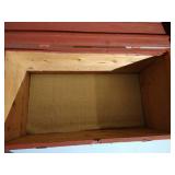 Cute Red Wood Chest
