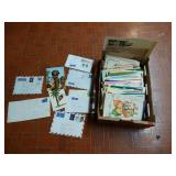 Ephemera- Vintage Airmail Stamps & Christmas Cards