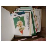 Ephemera- Vintage Airmail Stamps & Christmas Cards