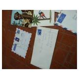 Ephemera- Vintage Airmail Stamps & Christmas Cards