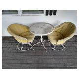Metal Table w/ Chairs