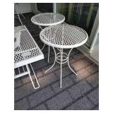 Three Patio Side Tables