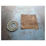 Two Ornate Antique Metal Pieces