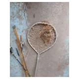 Vintage Bamboo Fishing Rods & Net