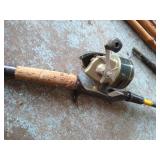 Vintage Bamboo Fishing Rods & Net