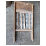 Vintage Washer Board, Agitator, Picnic Basket