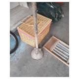 Vintage Washer Board, Agitator, Picnic Basket