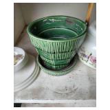 Misc. Flower Pots (McCoy), Floral Frogs,  Pot w/Lid