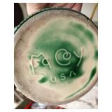 Misc. Flower Pots (McCoy), Floral Frogs,  Pot w/Lid