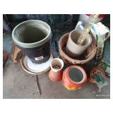 Gardening Lot: Soils, Pots, Edging, Stakes, Etc