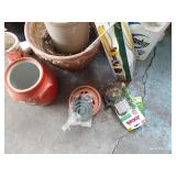 Gardening Lot: Soils, Pots, Edging, Stakes, Etc