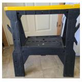 Workforce |  28 in. Folding Sawhorse Twin Pack used