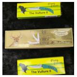 Whitetail Cutlery & Flying Falcon  | (2) - Flying Falcon pocketknife & (1) -The Whitetail Saddlehorn Pocetknife