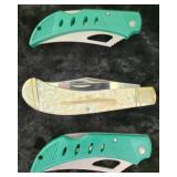 Whitetail Cutlery & Flying Falcon  | (2) - Flying Falcon pocketknife & (1) -The Whitetail Saddlehorn Pocetknife