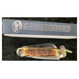Rough Rider | Amber Jigged Bone Handles Marlin Spike Pocket Knife RR535