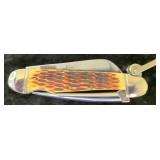 Rough Rider | Amber Jigged Bone Handles Marlin Spike Pocket Knife RR535