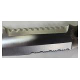 Frost Cutlery | Klondike Rush Bowie Black Fixed Blade Knife - Satin Serr